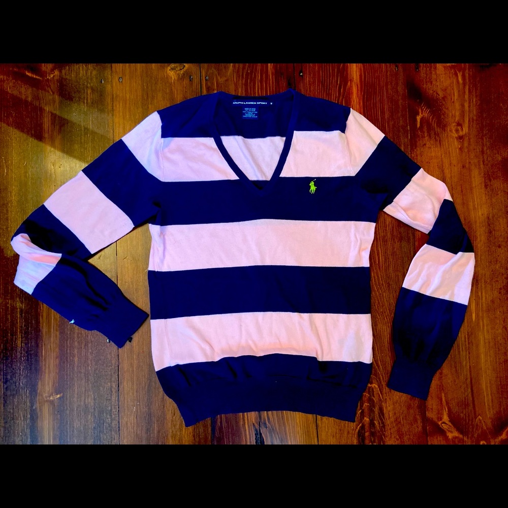 Lightweight Ralph Lauren Sport Striped Sweater